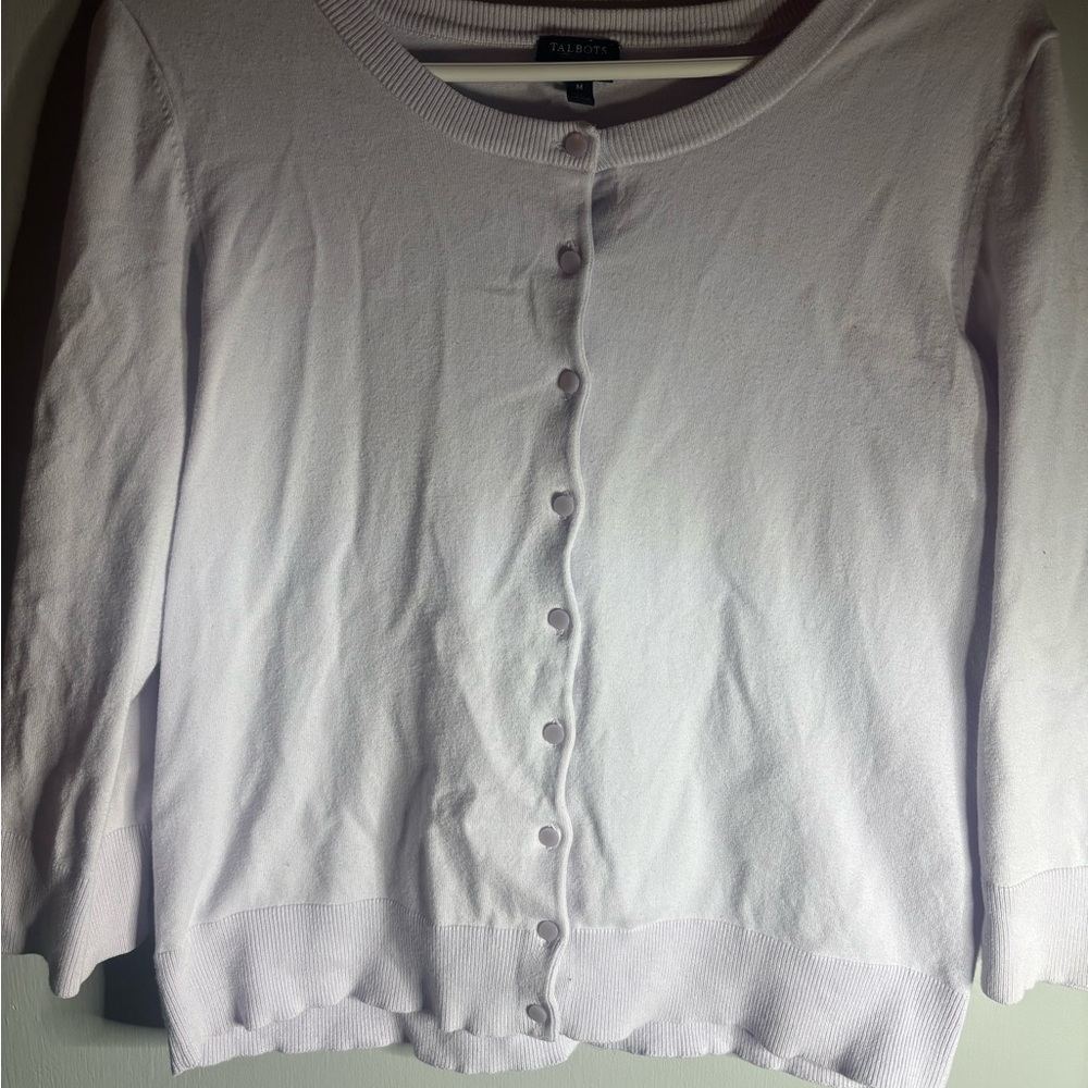 Talbots Women's Soft Purple Cardigan